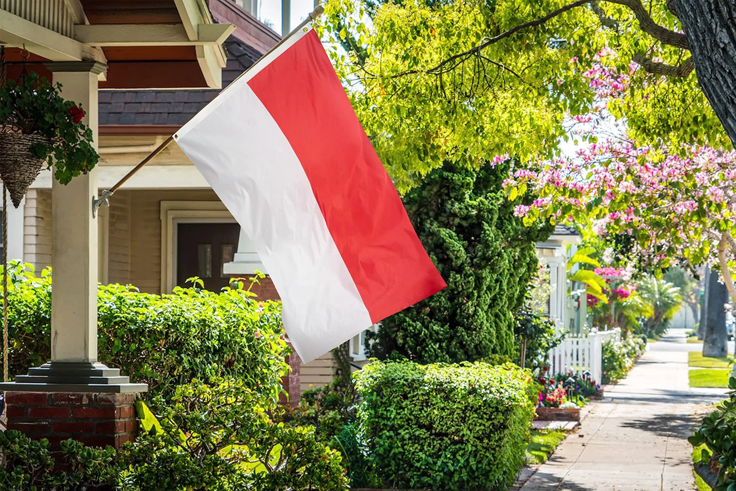 Good Quality Light-Weighted Double Sided Banner Printed Thick 3x5 Ft Thick Polyester Indonesia Flag For Keep A Long Time Use