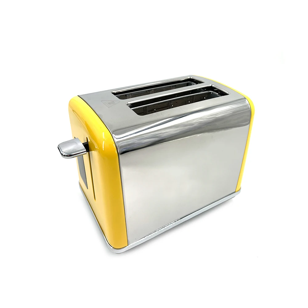 2022 Hot Sale 2 slice Stainless Steel Mirror Top Sheet Toaster Automatic Centering Multifunctional sandwich toaster