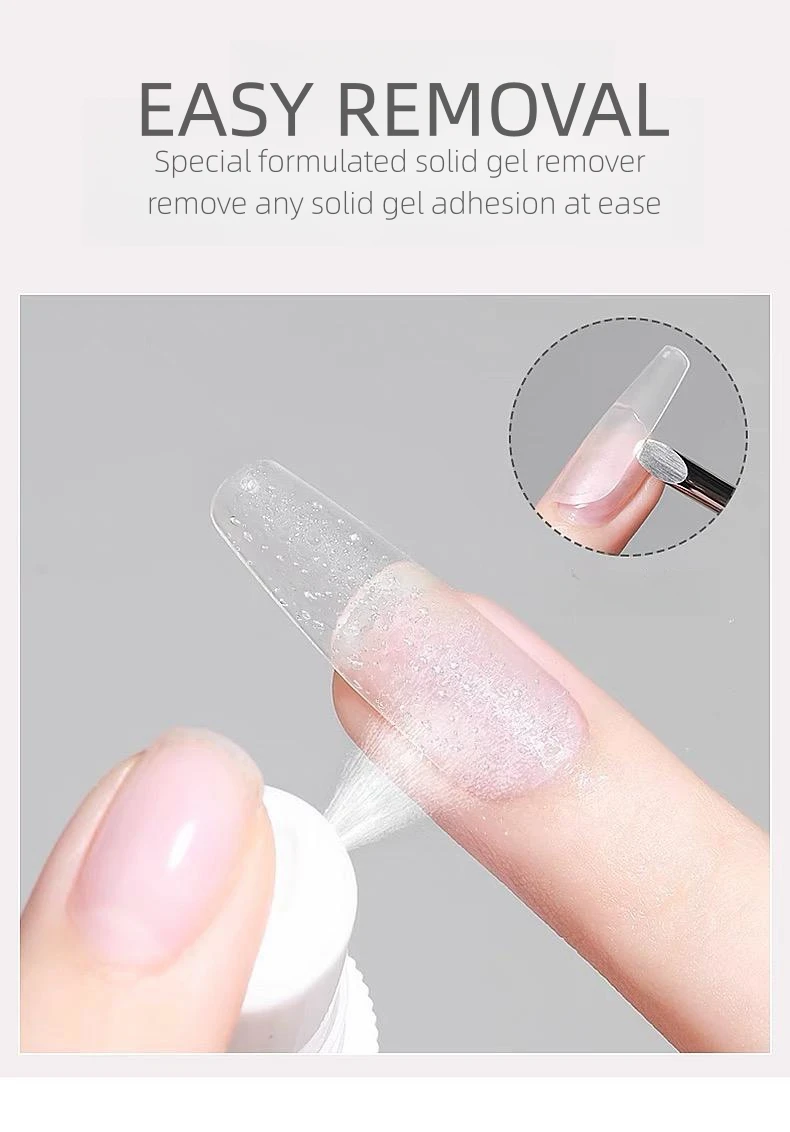 MyBeautyNails Gel X Soft Gel Tips Solid and Bottle Duo Adhesive Glue UV LED Press on Nails Solid Nail Tips Gel