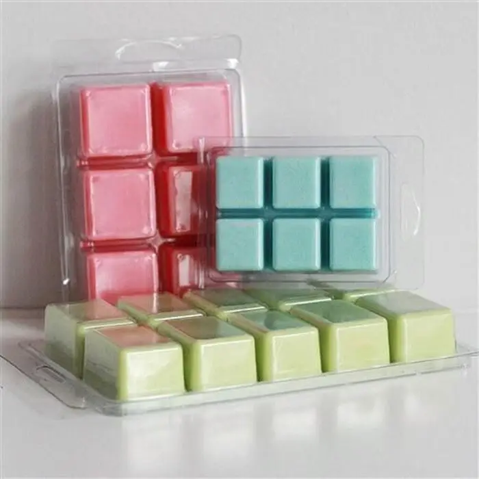 Recyclable corn clamshell packaging wax melt, candle wax melts clamshell packaging frosted wax melts bee clam shell