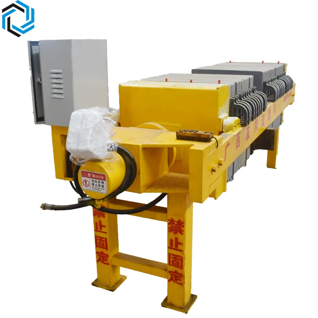 Youbang brand solid-liquid separation food chemical filter press equipment 450 small filter press mine sludge filter press plant