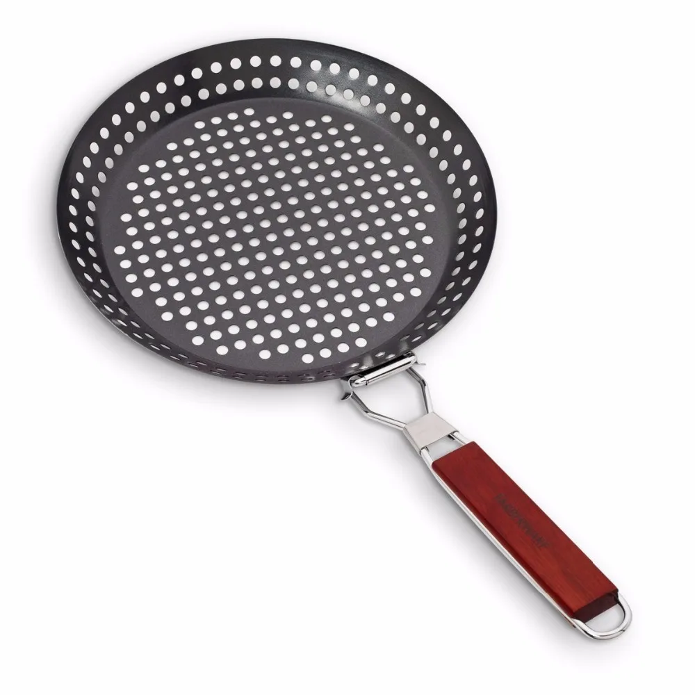 BBq pan  grill basket  grill topper barbecue wok pan produce in china