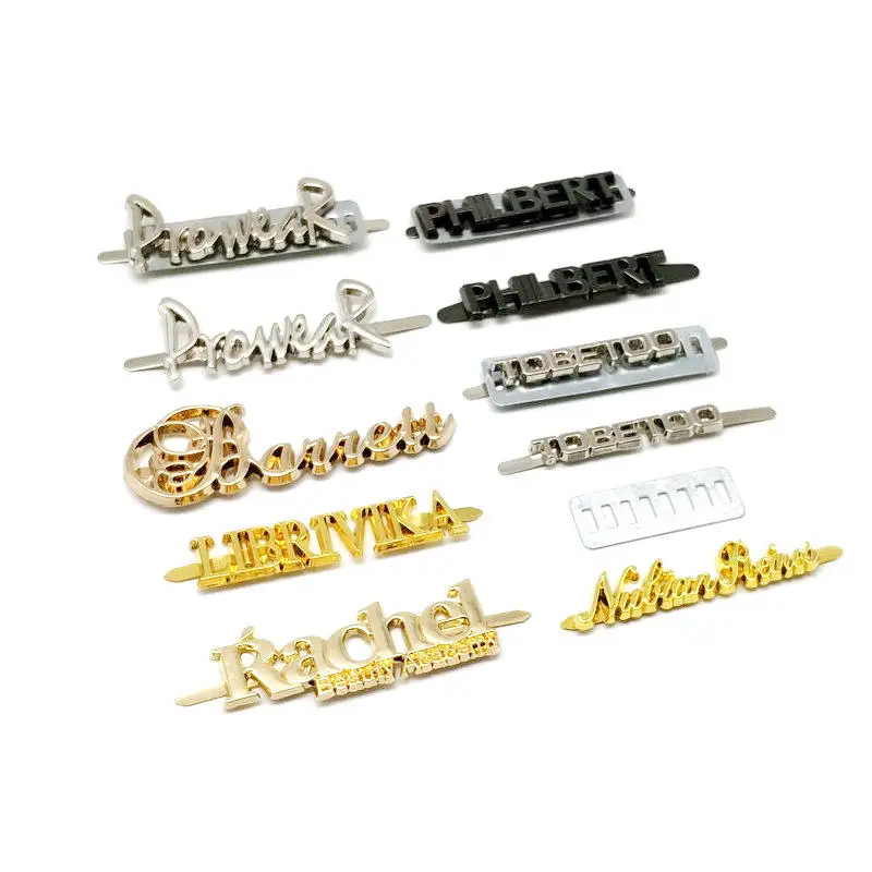Customized Zinc Alloy Label Brass Nameplate Metal Plate Logo Label  Zinc Alloy Label Maker For Clothes