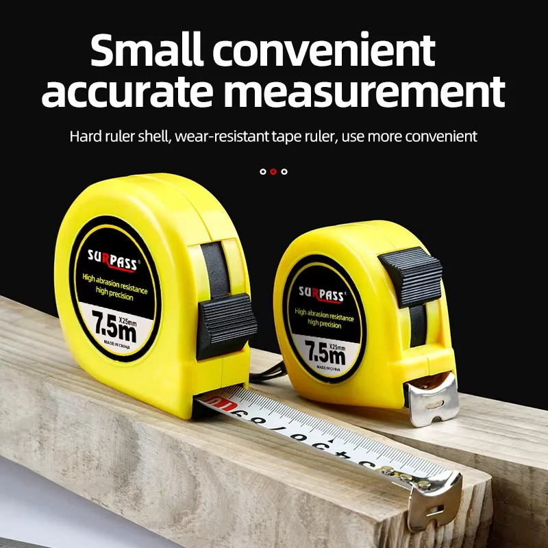 Retractable Stainless Steel Tape Measure Custom Logo Printed Metric and Inches Measurement System