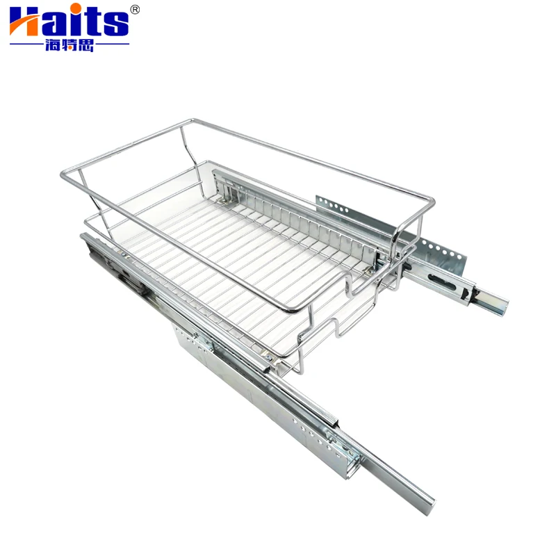 Mesh Wire Kitchen Vegetable Storage Basket Stainless Steel Kitchen Drawer Basket