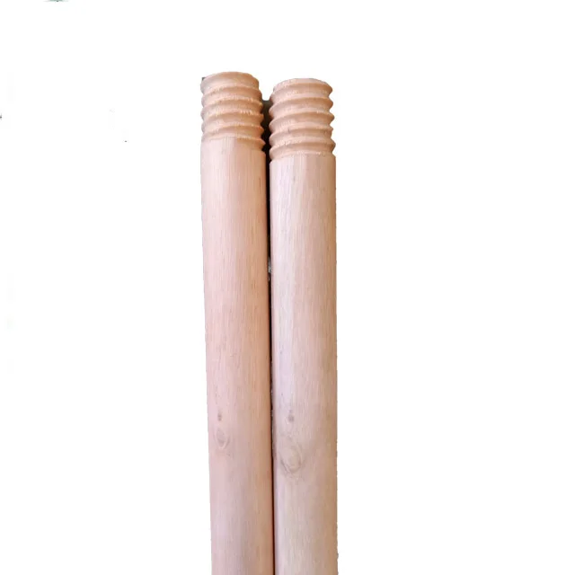 Popular cleaning mop products wood brush handle making machine wooden broom stick for wholesales wooden broom handle