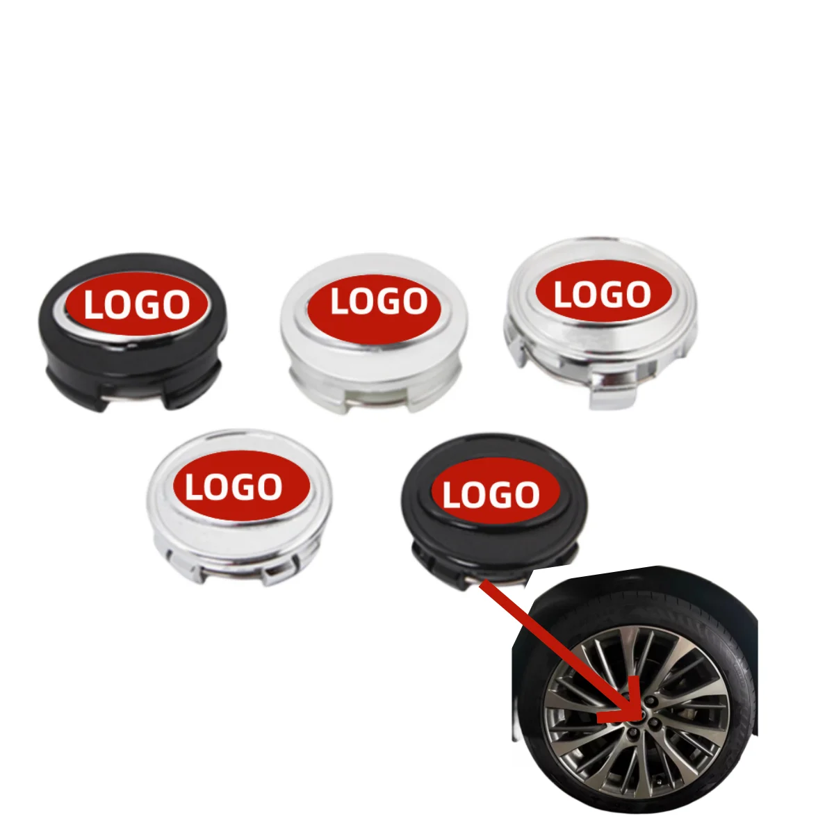 Factory Wholesale Car Wheel Hub Center Cap 75mm
