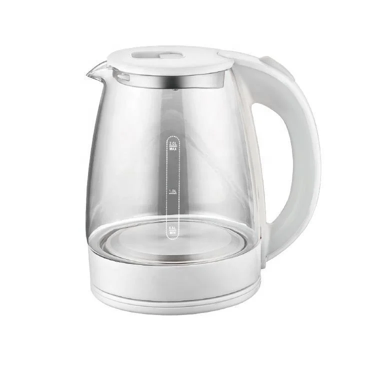 OEM Customize LED Light Fast Boiling Electrical Auto Shut Off Glass Kettle