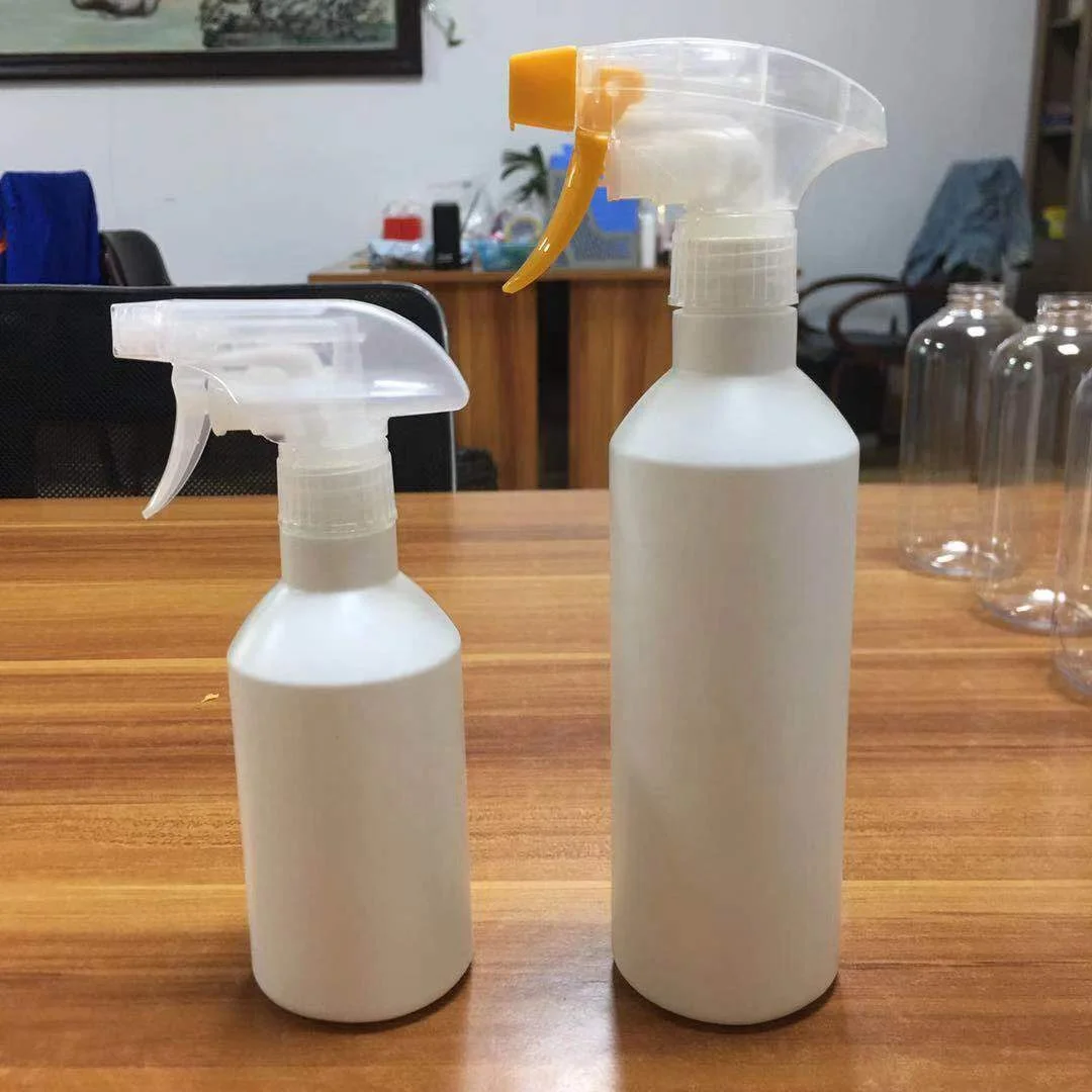 300ml 350ml 500ml Plastic HDPE spray bottle for household bottle packaging 28/410
