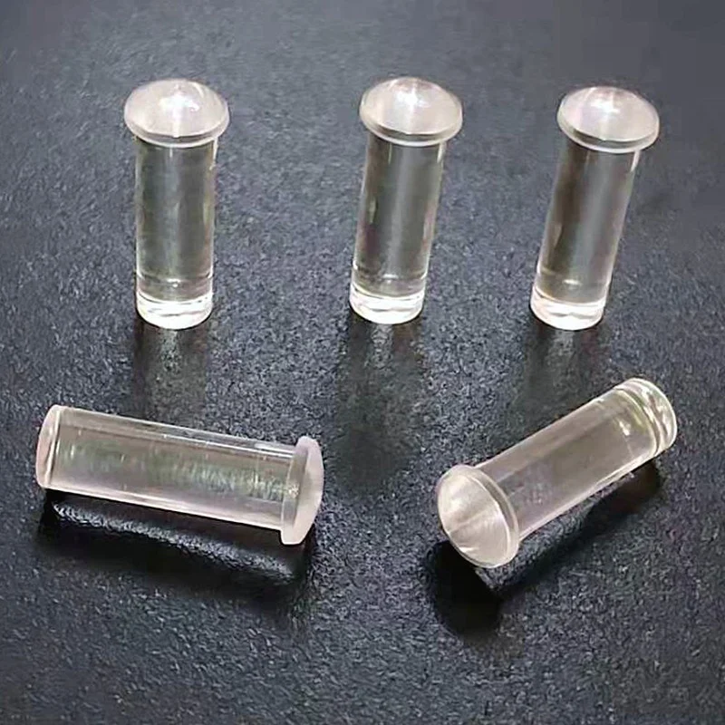 LED light pipe transparent PC Materialplastic 4mm flat head led light guide pipe LEM4-12
