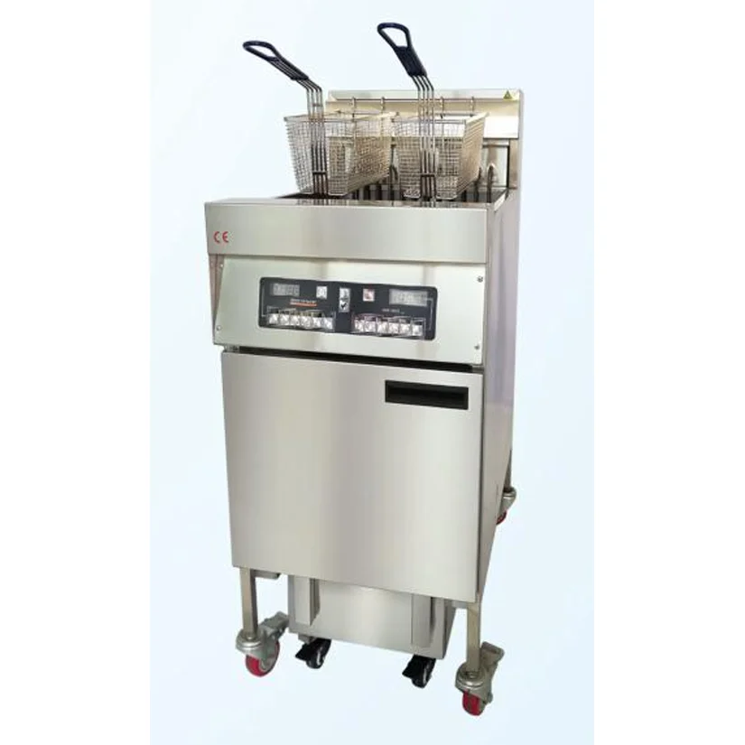 KFC Equipment  Electric Fryer Floor Type Fast Food Restaurant  computer board 12 section single tank volume 28L