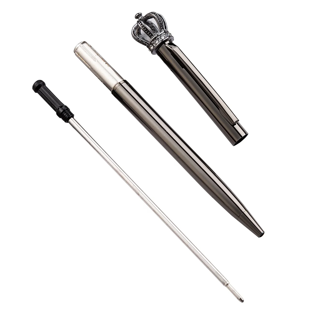 DASHENG Promotional Crown Ballpoint Pen Rhinestones Crystal Logo Pen With Logo