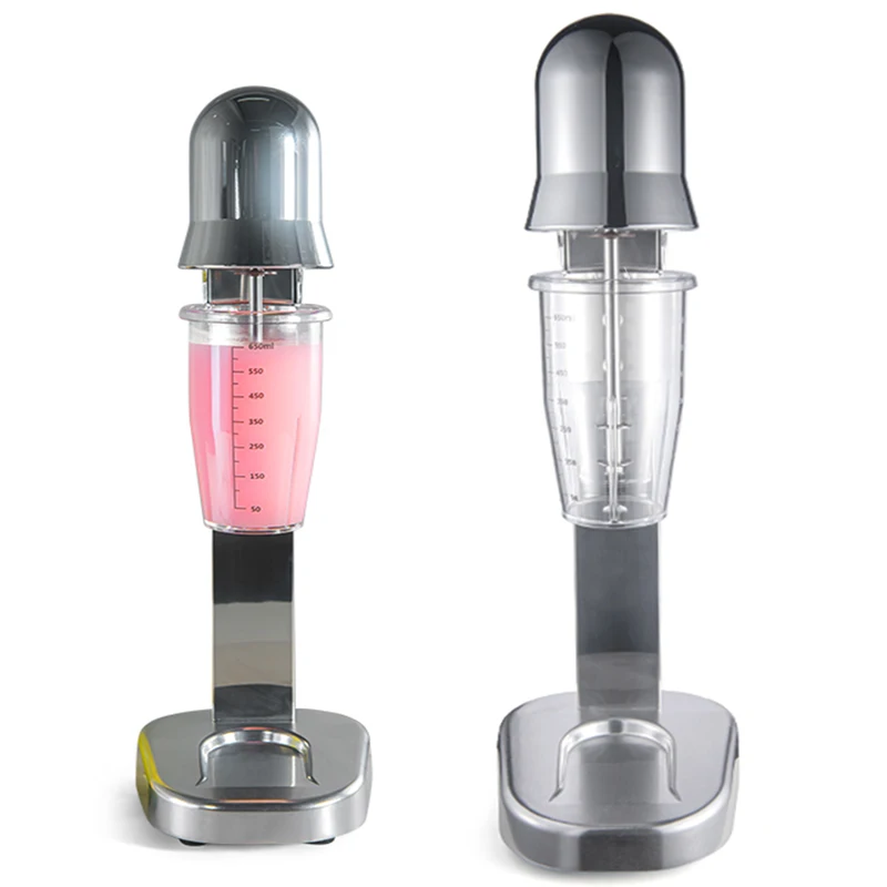 220V/110V Deluxe Hot and Cold Double Cup Commercial Milk Shaker Machine Ice Cream Mixer Cocktail Water Dispenser Mixer Motor 6.5