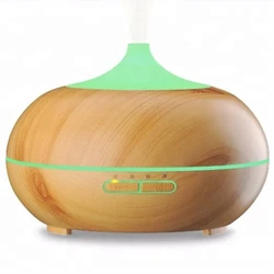 SOICARE 300ml wood grain ultrasonic oil diffuser base aromatherapy humidifier