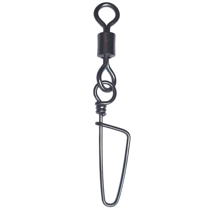 Wholesale Roll Premium Swivel clasp with coast lock hook Bait connector Fishing swivel clasp  Convenient Fast fishing