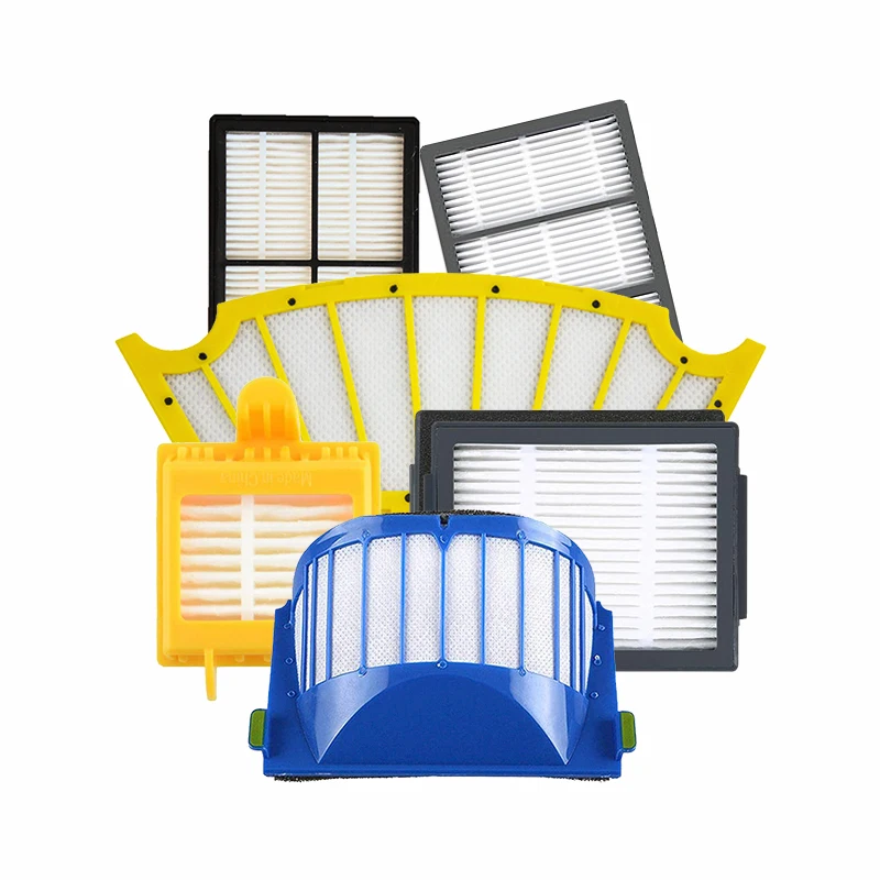 Hepa filter fits for irobot vacuum cleaner replacement hepa filters kits fits for irobot roomba i7/E7/800 series/500 series/600