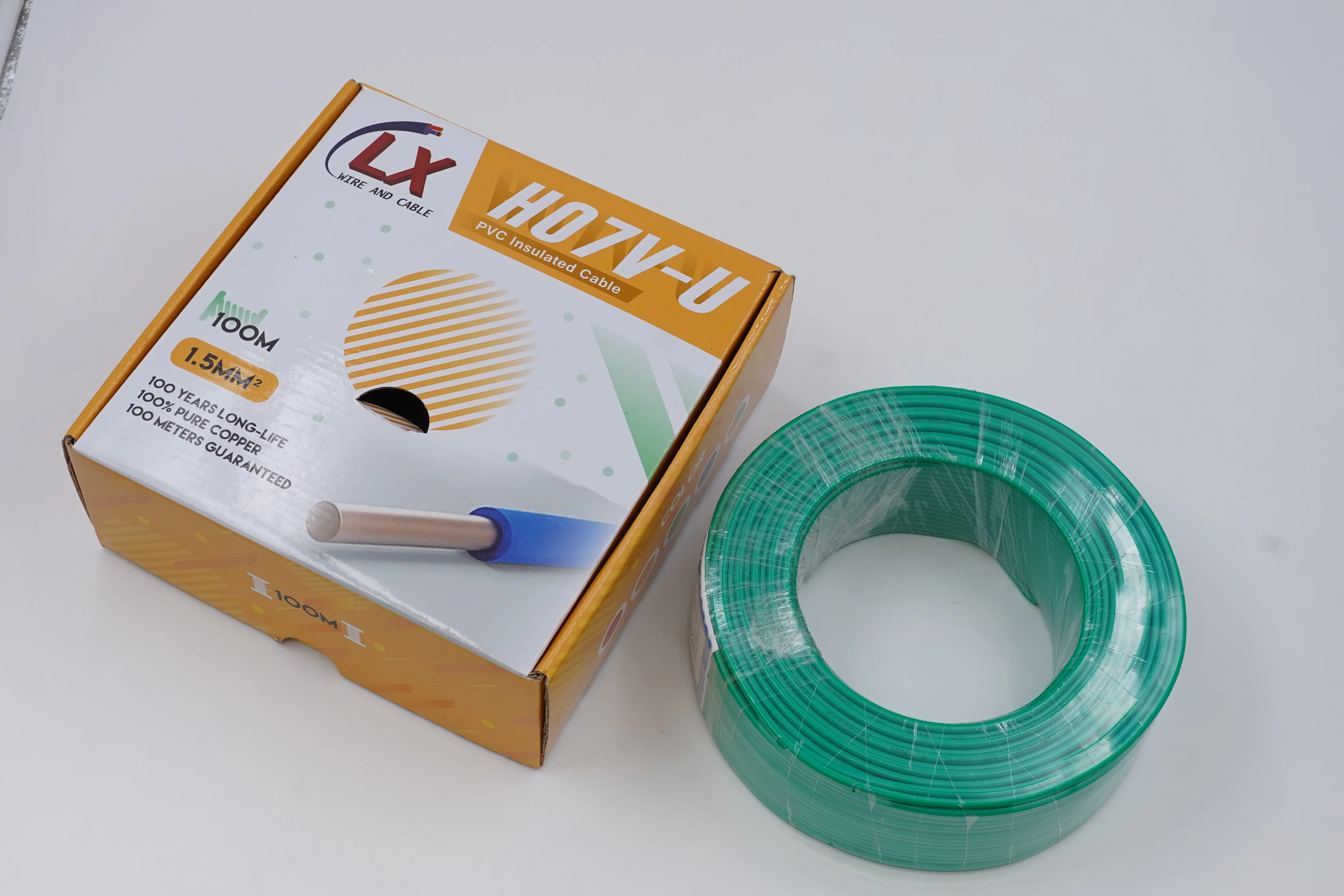 Customized Wholesale Price Flexible 1.5mm 1.5 mm2 single Copper Conductor Electrical electric cable wire with PVC insulated