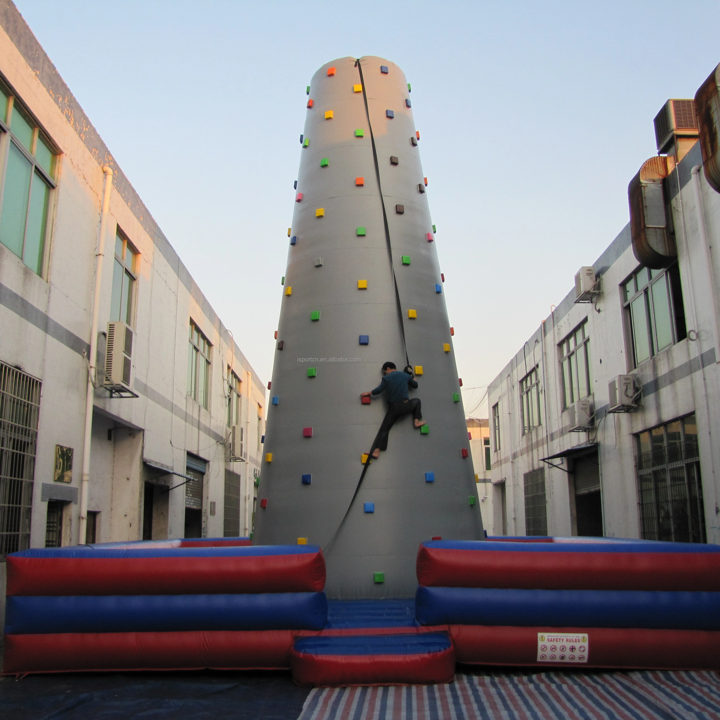 Commercial Giant Inflatable Challenge Rock Climbing Wall Games for Kids