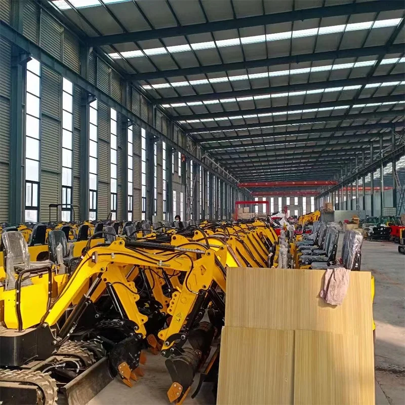 0.5 T 1 Ton Mini Hydraulic Excavator Rake Attachment Grab Bucket Bushings Bobcat Concrete Mixer Used Japan Micro Digger Flail