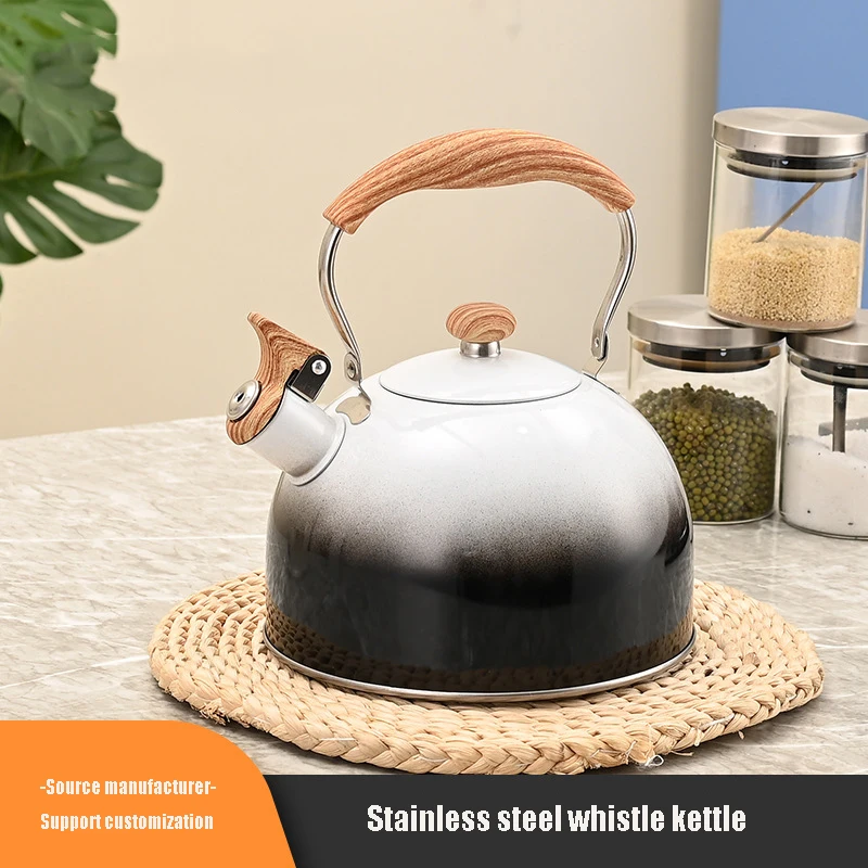 Hot selling household 2.5-liter stainless steel whistle kettle teapot electric stove gas stove kettle