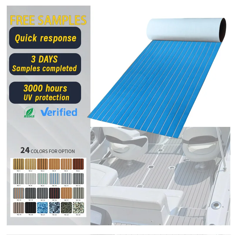 EVA/PE Foam Sheet Composite Decking Boat Flooring EVA Flooring Marine Pad For Yacht