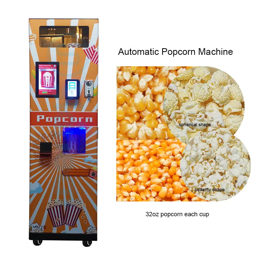 Full-Automation/Automatic/Perfect Automatic/Supermatic Popcorn Robot Electric Corn Popcorn Vending Machine