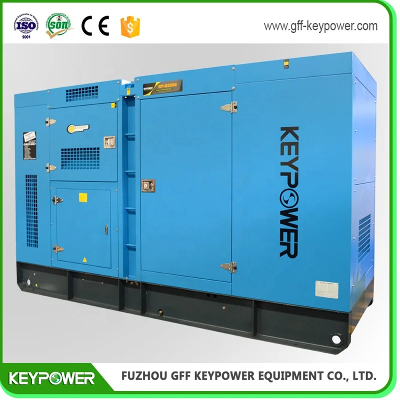 KEYPOWER Doosan portable mobile diesel electric generator  set 220v 250kva dynamos