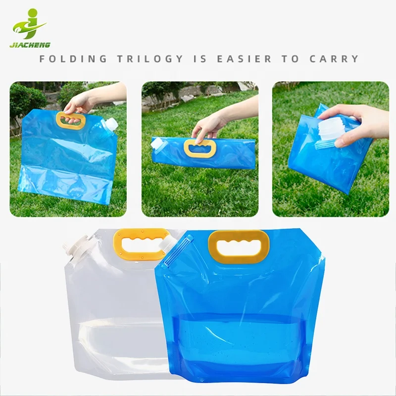 2.5l 3l 5l 5 ltr 5 litre bpa free food beverage packaging bag transparent liquid water pouch with spout and handle