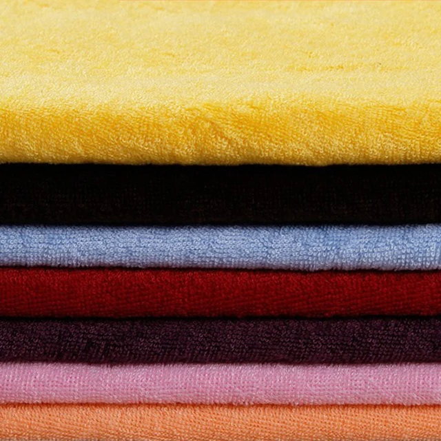 Wholesale Factory Price Double sided cotton terry cloth woven terry cloth clothing footwear hotel bath towel fabric suppliers