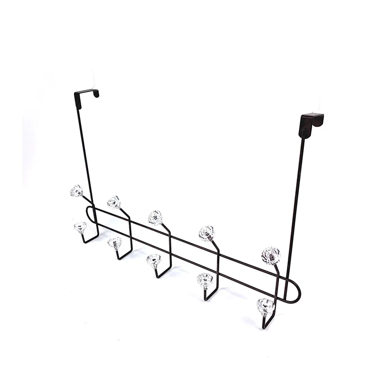 Hotel Bathroom Iron Hanging Hat Towel Rack Clothes Coat Over the Door Hook