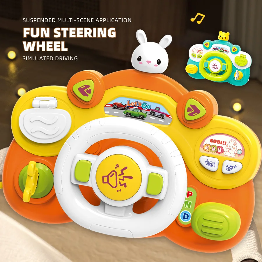 Multifunction Baby Infant Musical Toys Wheel Simulation Driving Toy Baby Steering Wheel Toys