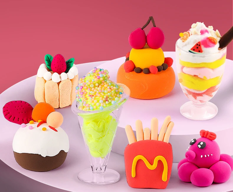 Handmade DIY Kids Color Air-dry Clay Crafts Toy Children Puzzle Soft Safe Ultra Light Clay