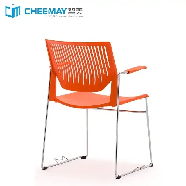 Stackable Plastic Office Chairs Conference Room Training Chair Plastic Visitor Office Chair For Conference