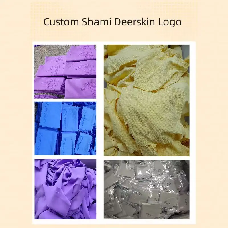 Quick-drying Pva Chamois car wash towel super absorbent synthetic Chamois  polyvinyl alcohol cooling towel factory custom logo