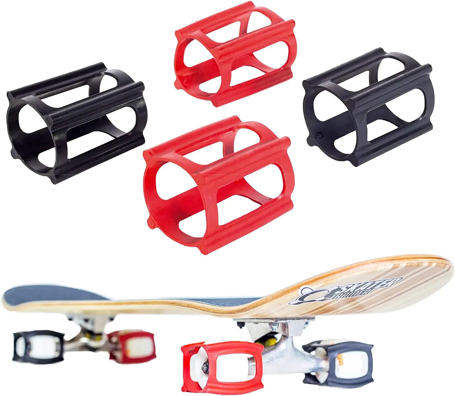 Skateboard Accessories Wheel Skate Holders Skaters Rubber protection Kit Training Covers Trainers for Holder Beginners