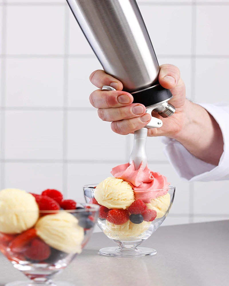 Amz Hot Selling Professional 500ml Aluminum Baking Cream Dispenser Whipped Cream Dessert Tools