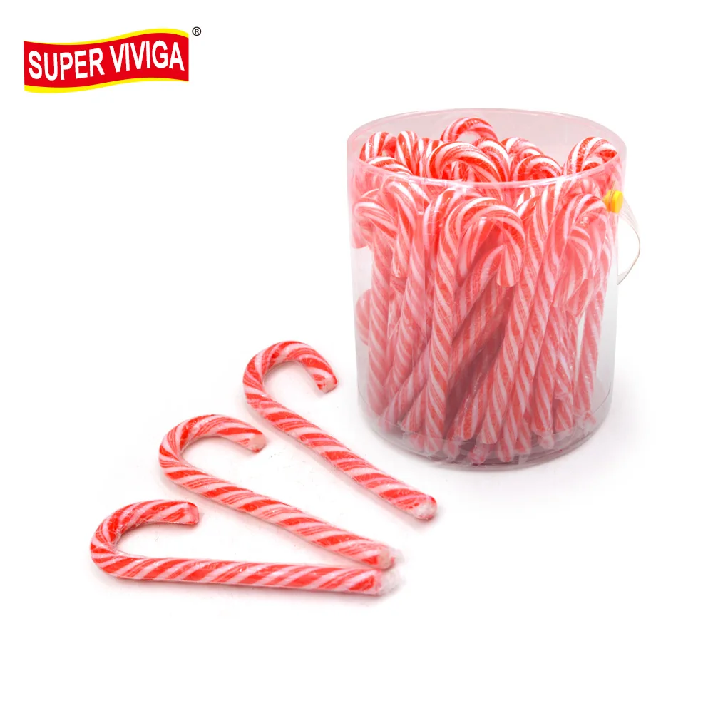 Christmas pink lollipop hard candy cane