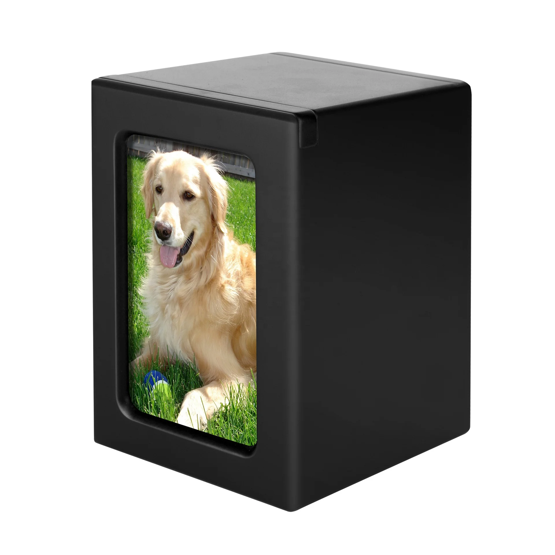 Commemorative pet urn wooden pull-out type photo capable Pet Cremation Funeral wooden box pet relic coffin