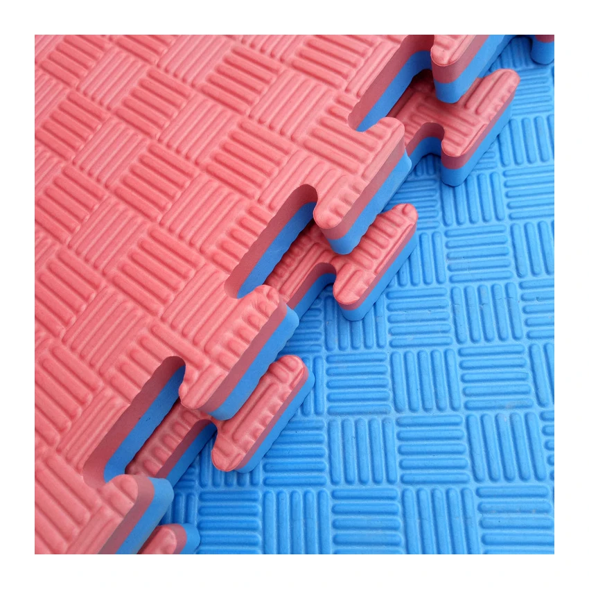 100% EVA High Density Taekwondo Mat 1M Foam Floor Mat Tatami Puzzles Tiles Blue&red Color Martial Arts Flooring Puzzle Judo Mats