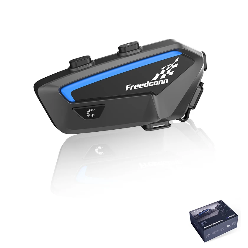 FreedConn FX 6-8 Way Bluetooth Group Intercom Smart Headset for Helmet IP67 Waterproof Music Sharing Connect Other Brand