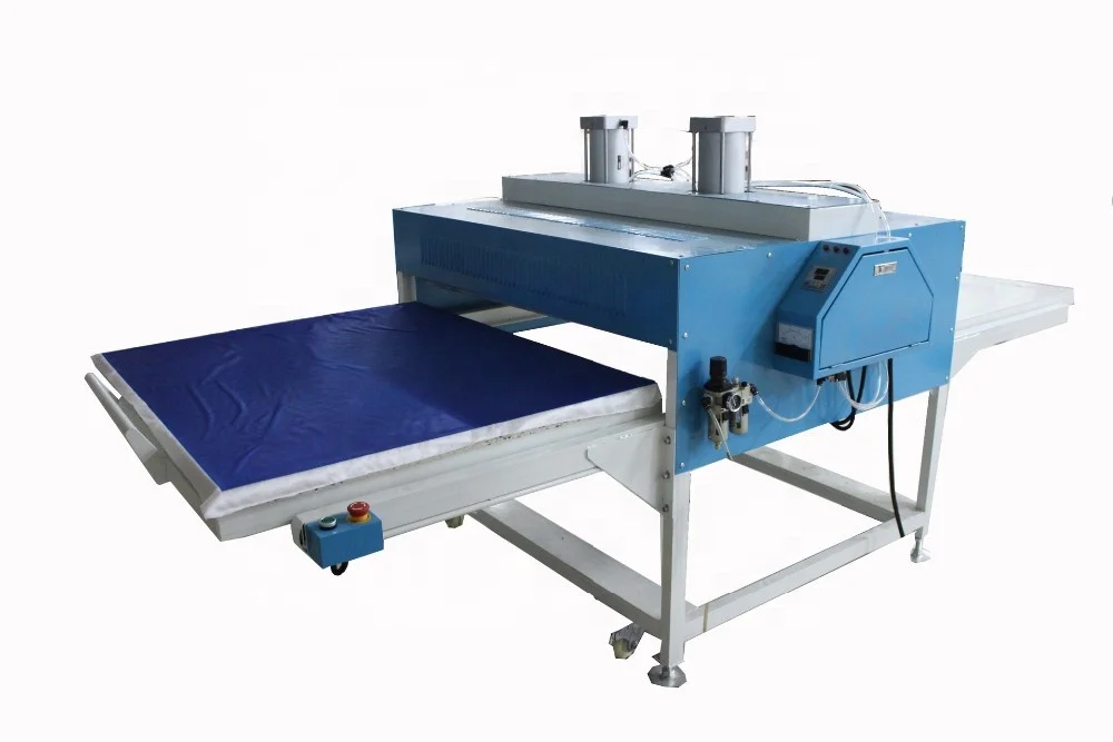Large format Pneumatic tshirt printing machine heat transfer 100x120 heat press machine
