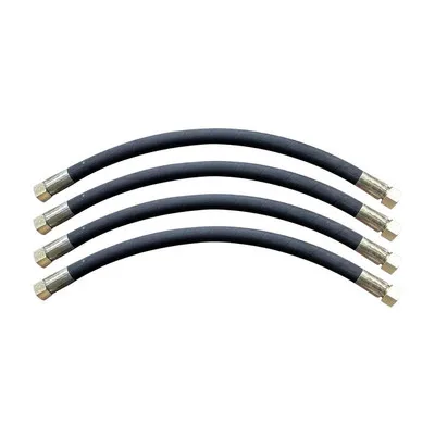 High Pressure Hydraulic Rubber  Braided Flexible Hose Assembly