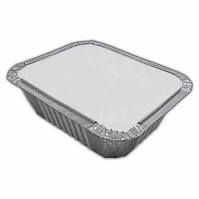 Customized Takeaway Package Microwave Safe Direct Barbecue Aluminium Foil Plates with Lid