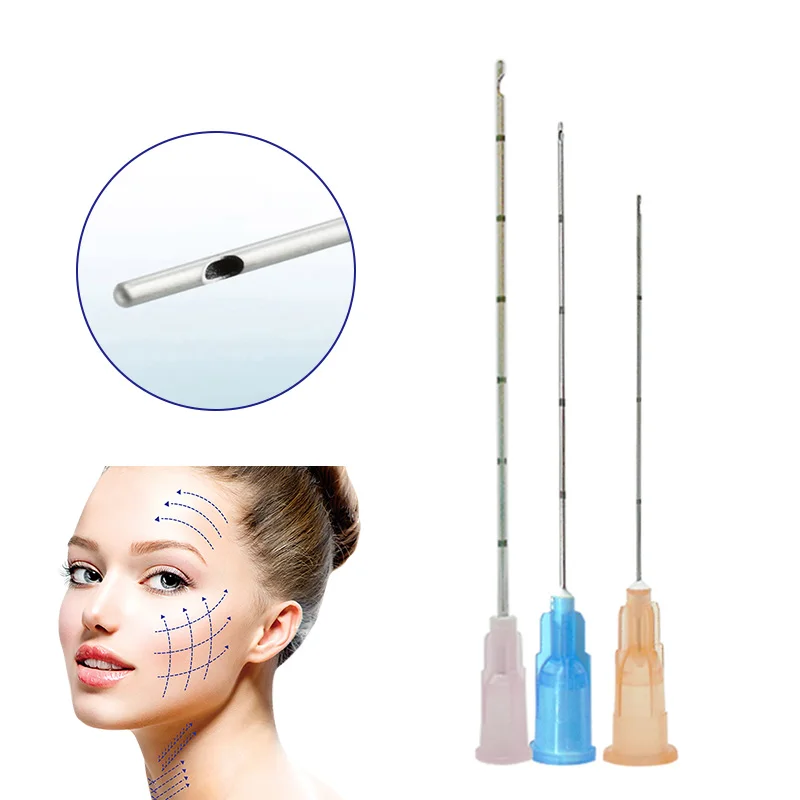 Most popular syringe needle ce blunt tip 25G 50mm injection micro cannula for hyaluronic acid injection