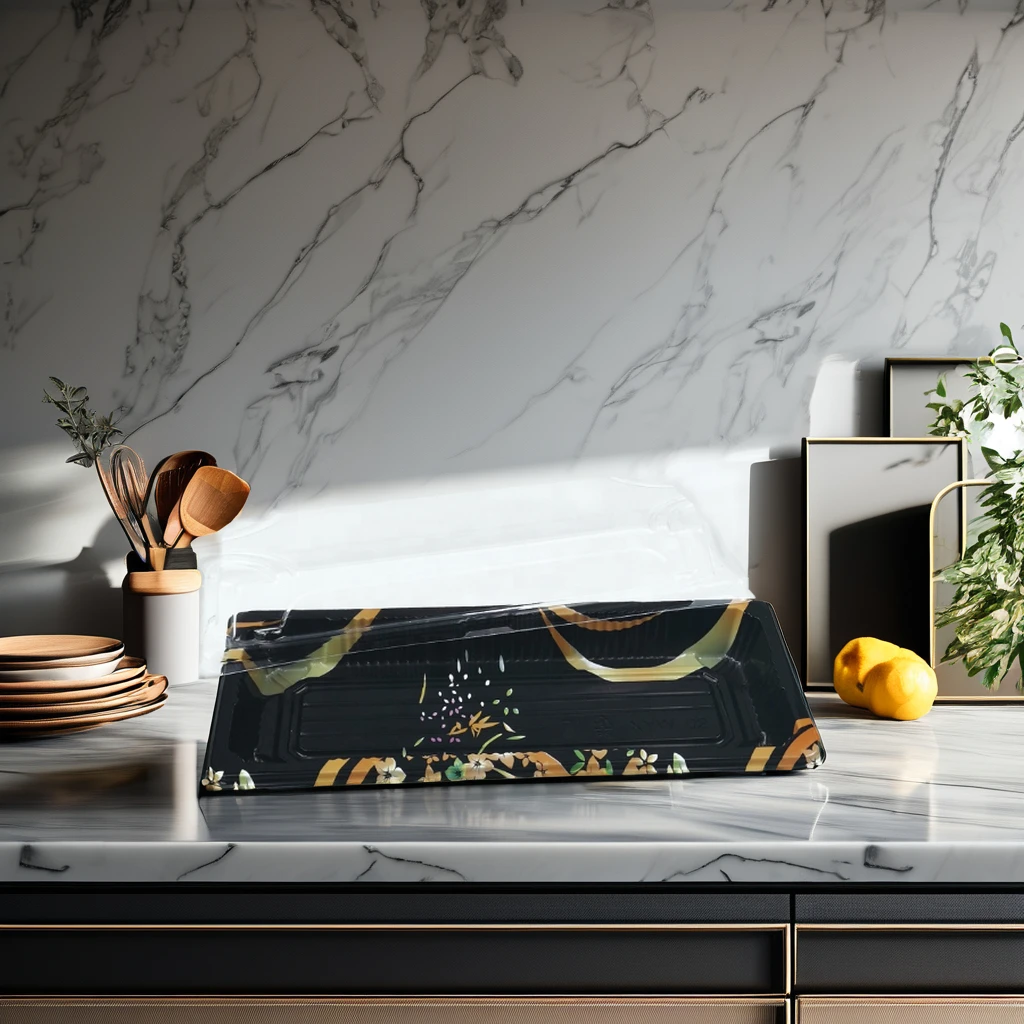 Пластиковый контейнер для суши #02 в японском стиле