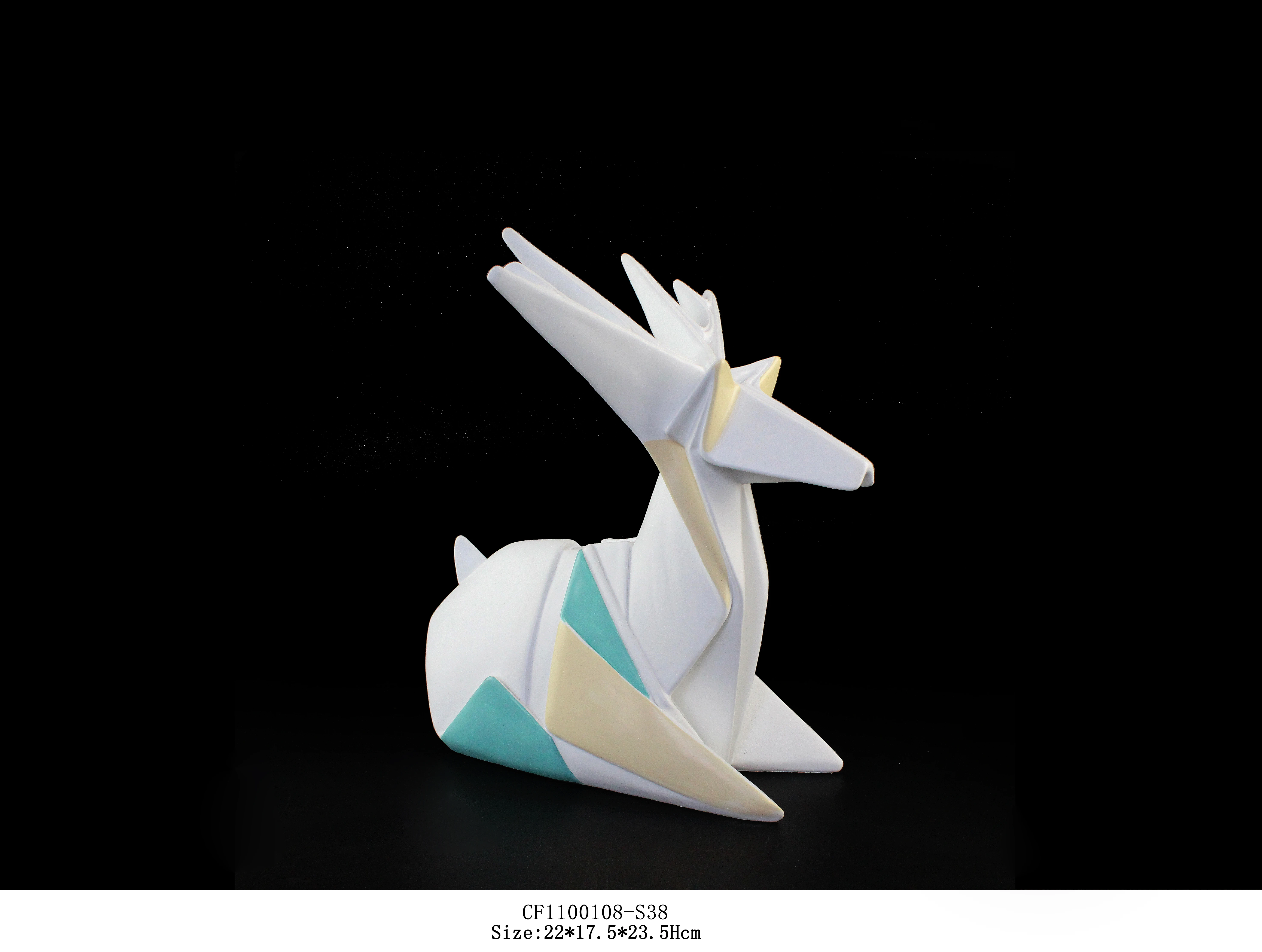 Wholesales Hand-made Resin Animals Rabbit Camel Horse Pig Object Statue For Indoor Decor