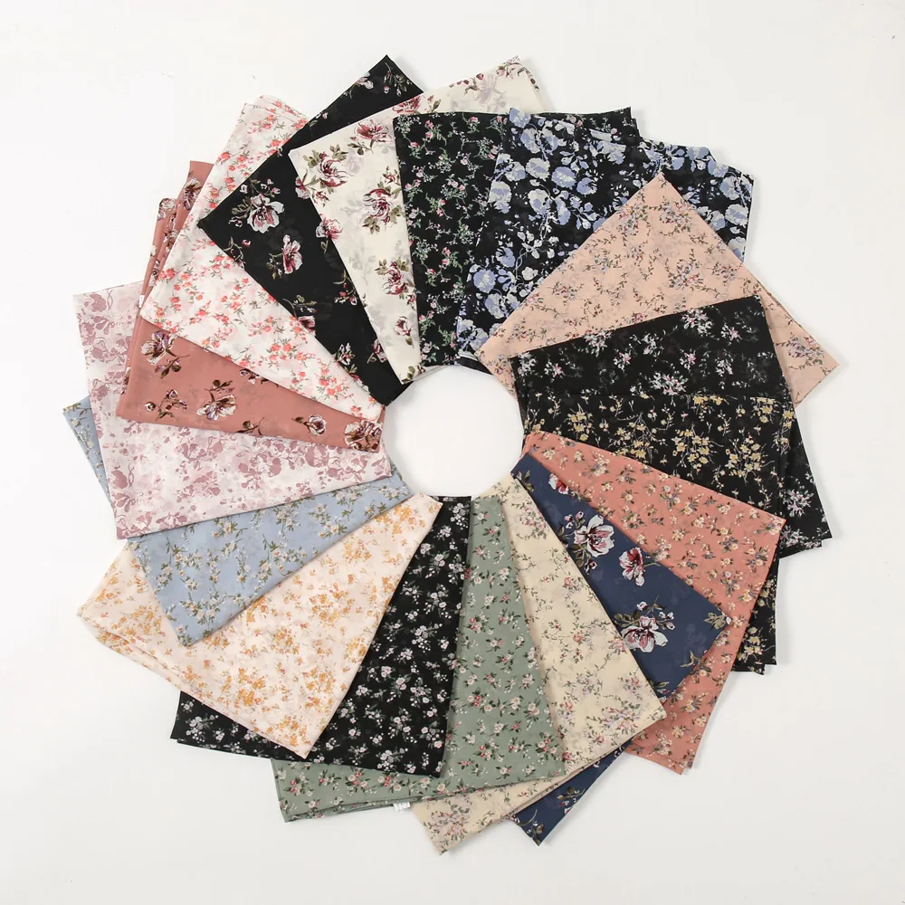 ombre malaysia printed patterned square korean chiffon hijab pattern tudung scarf bawal