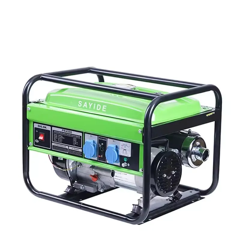 china exw best price gas generator 3kva 3kw 3 Three Phase Electric Start Portable Gasoline Petrol Engine Generator Homemade