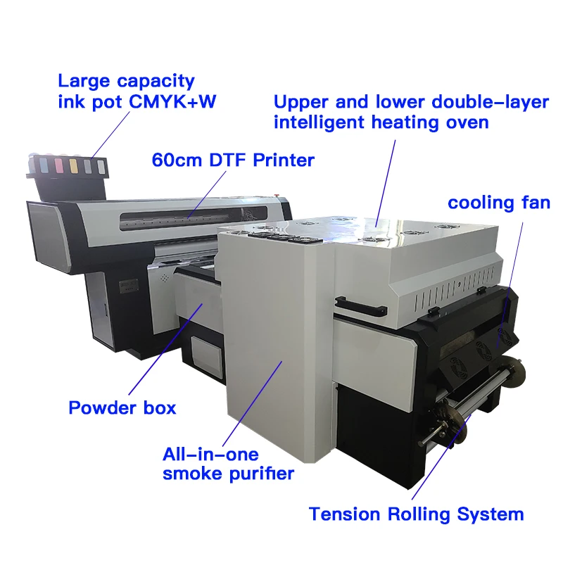 AIIREY factory selling High Quality New Technology Interweave printing program L1119 DTF 60CM T-Shirt printer machine