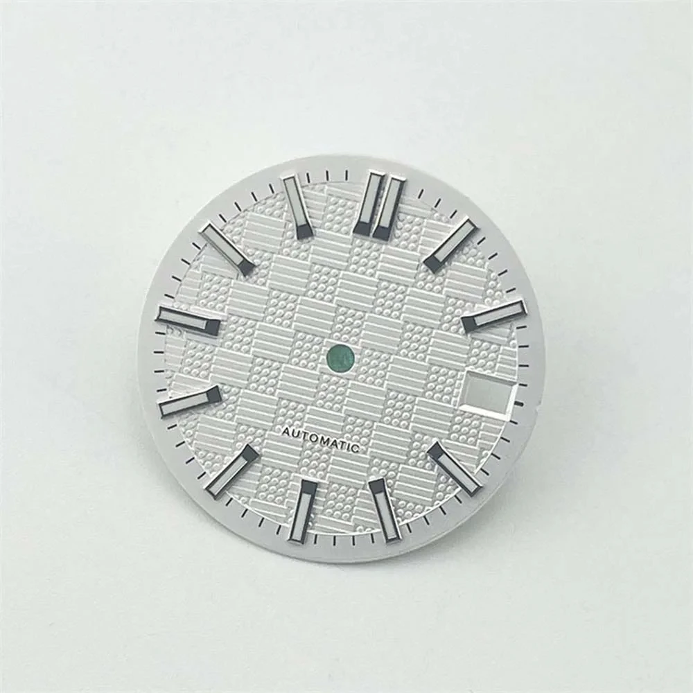 CUSTOM Replacement NH35 Dial Green Luminous 28.5mm Watch dial for NH35A/4R35 Movement Mechanical Watch Face